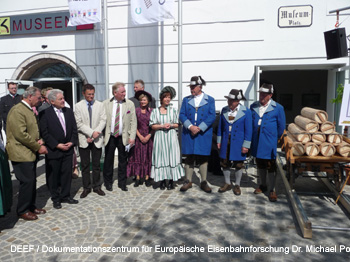 175 Jahre Pferdeeisenbahn 1836-2011 Festakt in Gmunden. DEEF / Dr. Michael Populorum