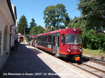Rittnerbahn und Rittnerseilbahn. Bericht von DEEF / Dr. Michael Populorum. Dokumentationszentrum fr Europische Eisenbahnforschung