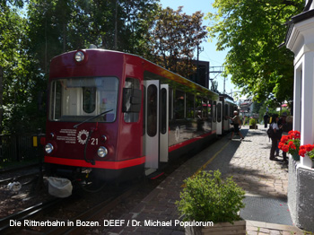 Rittnerbahn und Rittnerseilbahn. Bericht von DEEF / Dr. Michael Populorum. Dokumentationszentrum fr Europische Eisenbahnforschung
