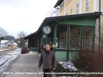 Eisenbahn-Exkursion mit der Almtalbahn. DEEF / Dr. Michael Populorum. www.dokumentationszentrum-eisenbahnforschung.org