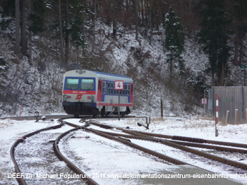 Eisenbahn-Exkursion mit der Almtalbahn. DEEF / Dr. Michael Populorum. www.dokumentationszentrum-eisenbahnforschung.org