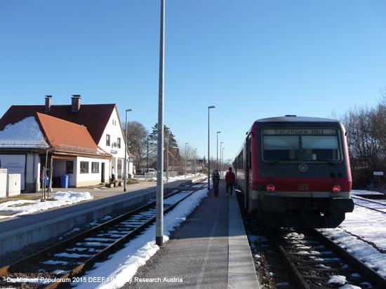Bayerische Tauernbahn Eisenbahn Mühldorf - Freilassing foto bild picture