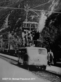 Brennerbahn historische Strecke Kardaun, Völsersteg, Atzwang, Kastelruth, Waidbruck. DEEF / Dr. Michael Populorum 2011