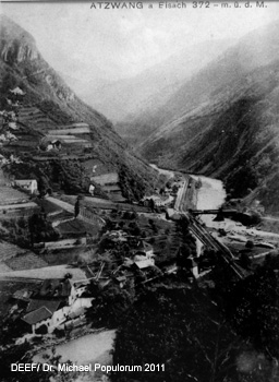 Brennerbahn historische Strecke Kardaun, Vlsersteg, Atzwang, Kastelruth, Waidbruck. DEEF / Dr. Michael Populorum 2011