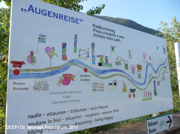 Alte Brennerbahn. Wanderung von Bozen nach Waidbruck entlang der alten Brennerbahn. DEEF / Dr. Michael Populorum 2011