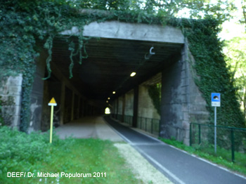 Brennerbahn historische Strecke Kardaun, Völsersteg, Atzwang, Kastelruth, Waidbruck. DEEF / Dr. Michael Populorum 2011