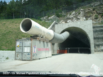 Brennerbasistunnel - Stolleneingang bei Mauls in Südtirol nördlich Franzensfeste. Foto Dr. Populorum 2011
