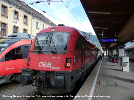 Korridorzug Lienz - Innsbruck / Railway Research Austria Dr. Michael Populorum