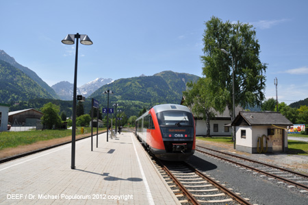 Gailtalbahn Arnoldstein Kötschach-Mauthen. DEEF / Dr. Michael Populorum copyright 2012
