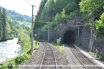 Giselabahn / Salzburg-Tiroler-Bahn im Bereich Lend - Taxenbach. DEEF / Dr. Michael Populorum