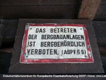 DEEF Dokumentationszentrum für Europäische Eisenbahnforschung. Dr. Michael Populorum. Der obere Knappenweg am Dürrnberg bei Hallein