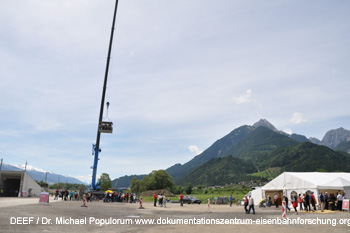 Tag der offenen Baustelle Unterinntalbahn Stans 2011. DEEF / Dr. Michael Populorum 2011