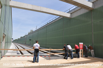 Tag der offenen Baustelle Unterinntalbahn Stans 2011. DEEF / Dr. Michael Populorum 2011