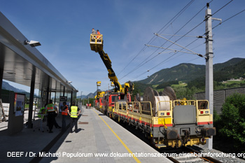 Tag der offenen Baustelle Unterinntalbahn Stans 2011. DEEF / Dr. Michael Populorum 2011