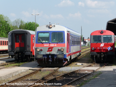 Eisenbahn Innviertelbahn Ried im Innkreis - Braunau am Inn - Simbach (Inn). DEEF Dr. Michael Populorum