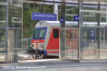 Innviertelbahn Neumarkt-Kallham - Ried im Innkreis - Braunau am Inn. DEEF / Dr. Michael Populorum, DEEF 2011