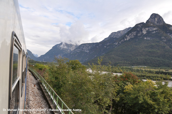 eisenbahn belluno ponte nelle alpi longarone calalzo bild foto picture