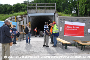 Tag der offenen Tür im Lainzer Tunnel 2010. Foto  Dr. Michael Populorum, DEEF Dokumentationszentrum für Europäische Eisenbahnforschung