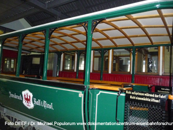 Das Tiroler Localbahnmuseum Innsbruck. DEEF - Dokumentationszentrum fr Europische Eisenbahnforschung / Dr. Populorum