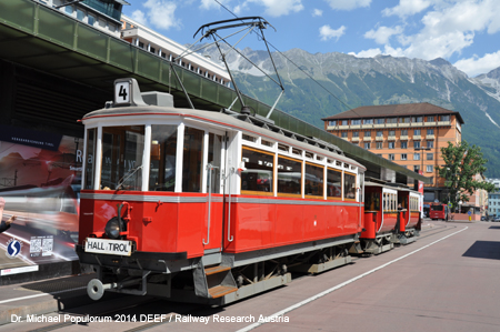 bild foto picture image Lokalbahn Innsbruck - Hall in Tirol Haller Strassenbahn DEEF Dr. Michael Populorum 2014