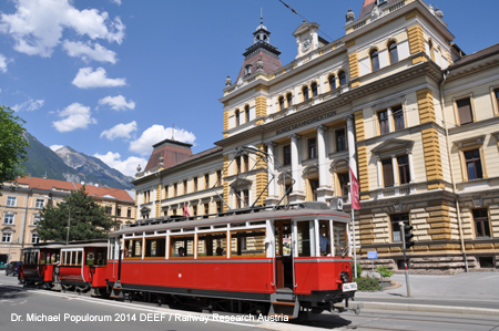 bild foto picture image Lokalbahn Innsbruck - Hall in Tirol Haller Strassenbahn DEEF Dr. Michael Populorum 2014
