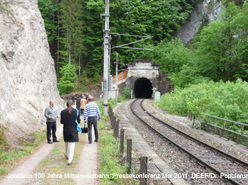 Kick-Off Pressekonferenz "100 Jahre Mittenwaldbahn 2012". Fotos und Bericht von DEEF / Dr. Michael Populorum