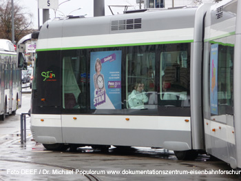 Tramway de Nancy. Foto DEEF / Dr. Michael Populorum, Dokumentationszentrum für Europäische Eisenbahnforschung
