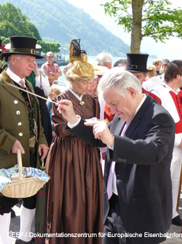 175 Jahre Pferdeeisenbahn 1836-2011 Festakt in Gmunden. DEEF / Dr. Michael Populorum