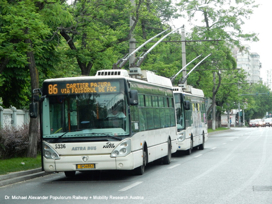 Obus Bukarest Trolleybus Rumänien Bucuresti Oberleitungsbus ÖPNV