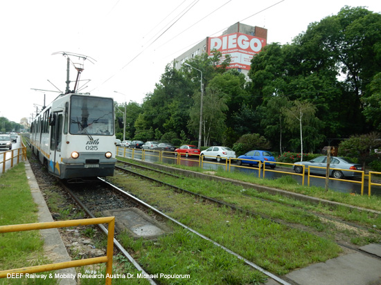 strassenbahn bukarest foto bild