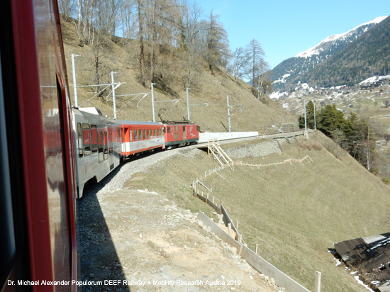 MGB Matterhorn Gotthard Bahn Furka Oberalp Eisenbahn Brig Oberwalden Realp Andermatt Operalppass Disentis Muster Schweiz Glacier Express