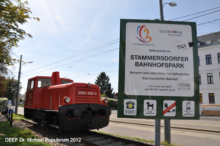 Stammersdorfer Lokalbahn Stammersdorf Großebersdorf Eibesbrunn Obersdorf. Dr. Michael Populorum DEEF 2012