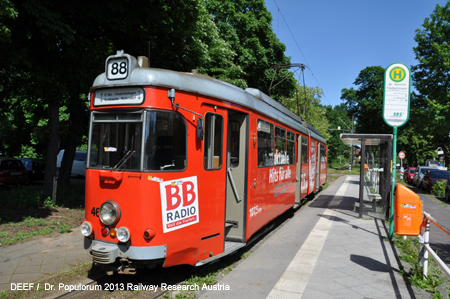 Bild Foto Berlin Strassenbahnlinie 88 Berlin S-Bahnhof Friedrichshagen - Schneiche - Rdersdorf DEEF Dr. Michael Populorum 2013