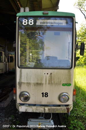 Bild Foto Berlin Strassenbahnlinie 88 Berlin S-Bahnhof Friedrichshagen - Schneiche - Rdersdorf DEEF Dr. Michael Populorum 2013