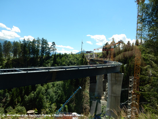 stubaitalbahn mutterer brücke mühlbach mühlgraben viadukt foto bild