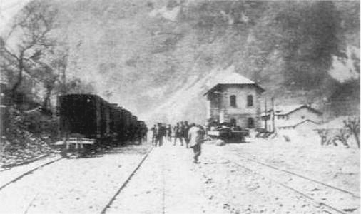 Bahnstrecke Cividale di Friuli (Östrich) nach Karfreit (Caporetto, Kobarid)