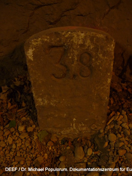 Eisenbahnarchologische Wanderung auf der ehemaligen beretscherbahn von Bozen ber Sigmundskron und Eppan nach Kaltern. DEEF / Dr. Michael Populorum