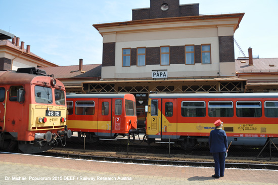 eisenbahn ungarn bahnstrecke 14 Csorna - Papa. Foto bild picture Michael Populorum