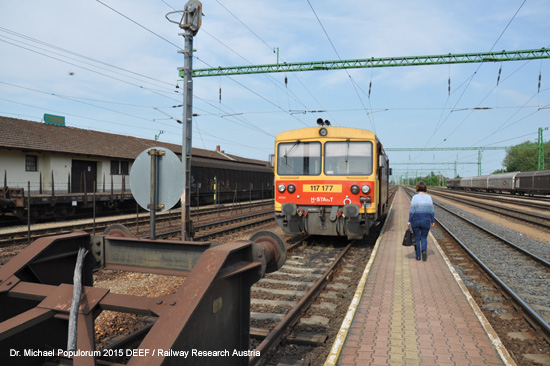 eisenbahn ungarn bahnstrecke 14 Csorna - Papa. Foto bild picture Michael Populorum