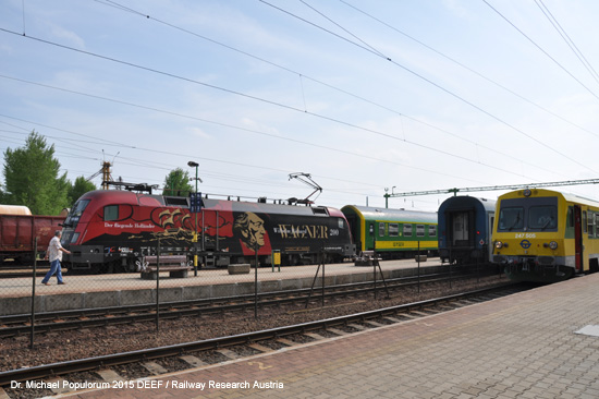 eisenbahn ungarn bahnstrecke 14 Csorna - Papa. Foto bild picture Michael Populorum