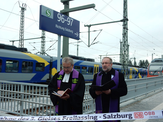 3. Gleis Freilassing Salzburg Eisenbahn Magistrale für Europa S-Bahn Salzburg