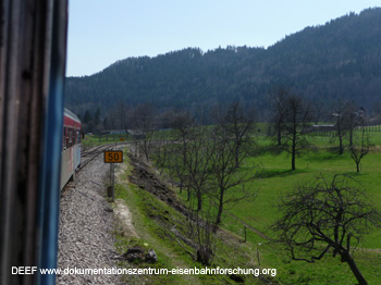 Foto Wocheinerbahn von Dr. Michael Populorum DEEF - durch die schne Landschaft des Wochein (Bohinj)