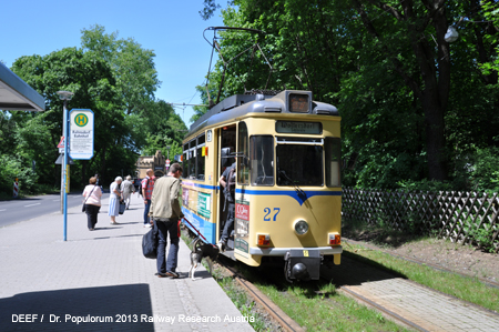 Foto Bild Woltersdorfer Strassenbahn Berlin. DEEF Dr. Michael Populorum 2013