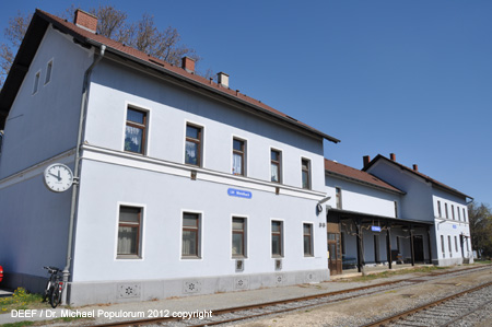 Zayatalbahn Mistelbach Lokalbahnhof Dobermannsdorf Hohenau DEEF / Dr. Michael Populorum 2012