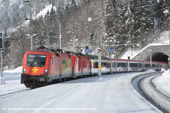 Arlbergbahn ÖBB Taurus Gysev Eurocity Transalpin