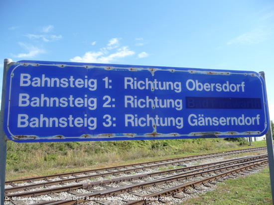 Stammersdorfer Lokalbahn Bahnhof Großschweinbarth