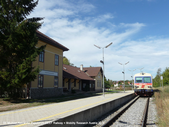 Stammersdorfer Lokalbahn Bahnhof Bad Pirawarth