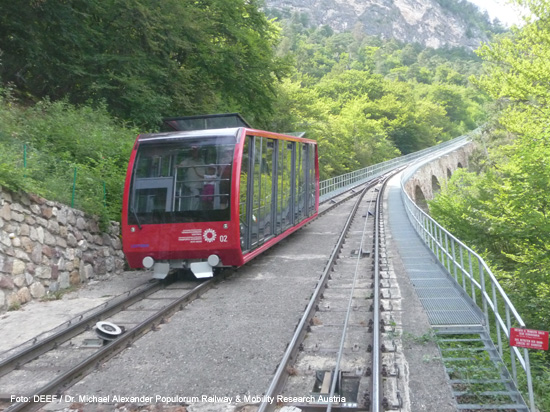 Mendelbahn Funicolare della Mendola Standseilbahn Kaltern Mendel Südtirol
