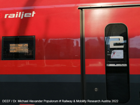 Tür defekt beim Railjet in Salzburg