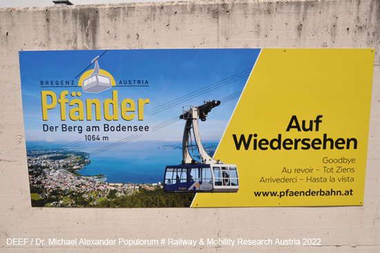 Pfänderbahn Seilbahn Pendelbahn Bregenz Vorarlberg Österreich